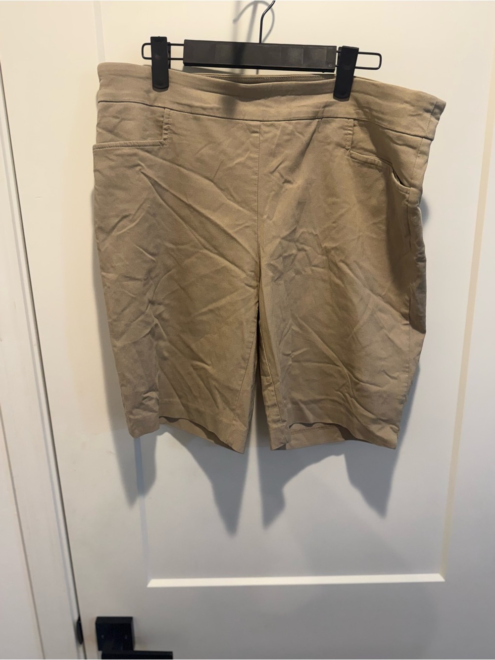 Classic Khaki Knee-Length Shorts